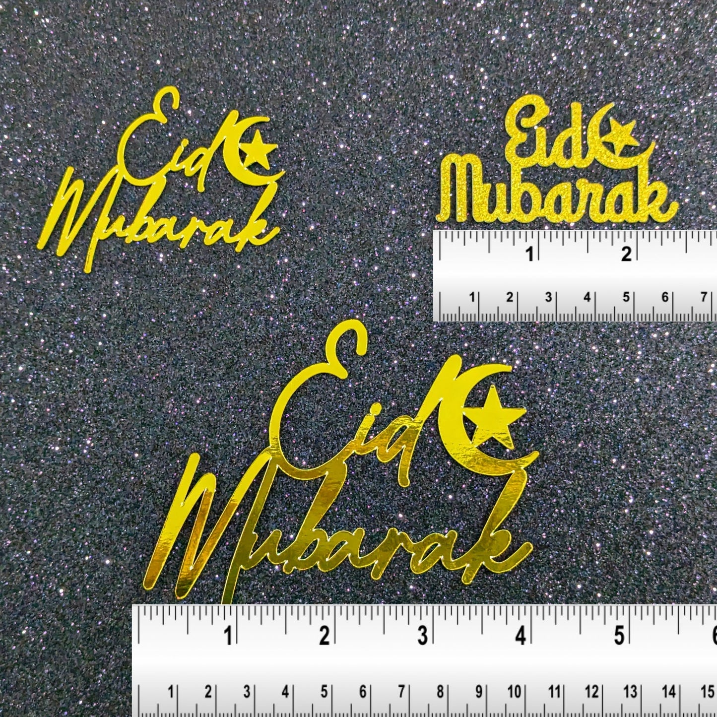 Eid Mubarak Cupcake Toppers Free Delivery Non Edible 12 Pack