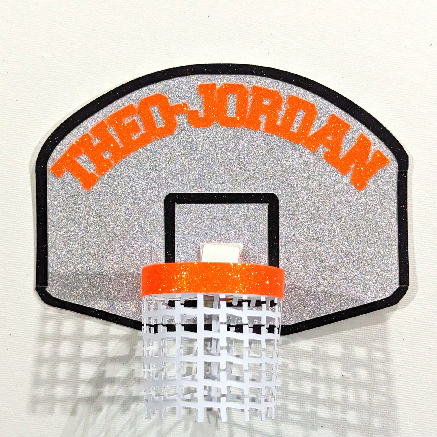 Basketball Themed 🏀 Cake Topper 3D Net & Ball Personalised Free Delivery