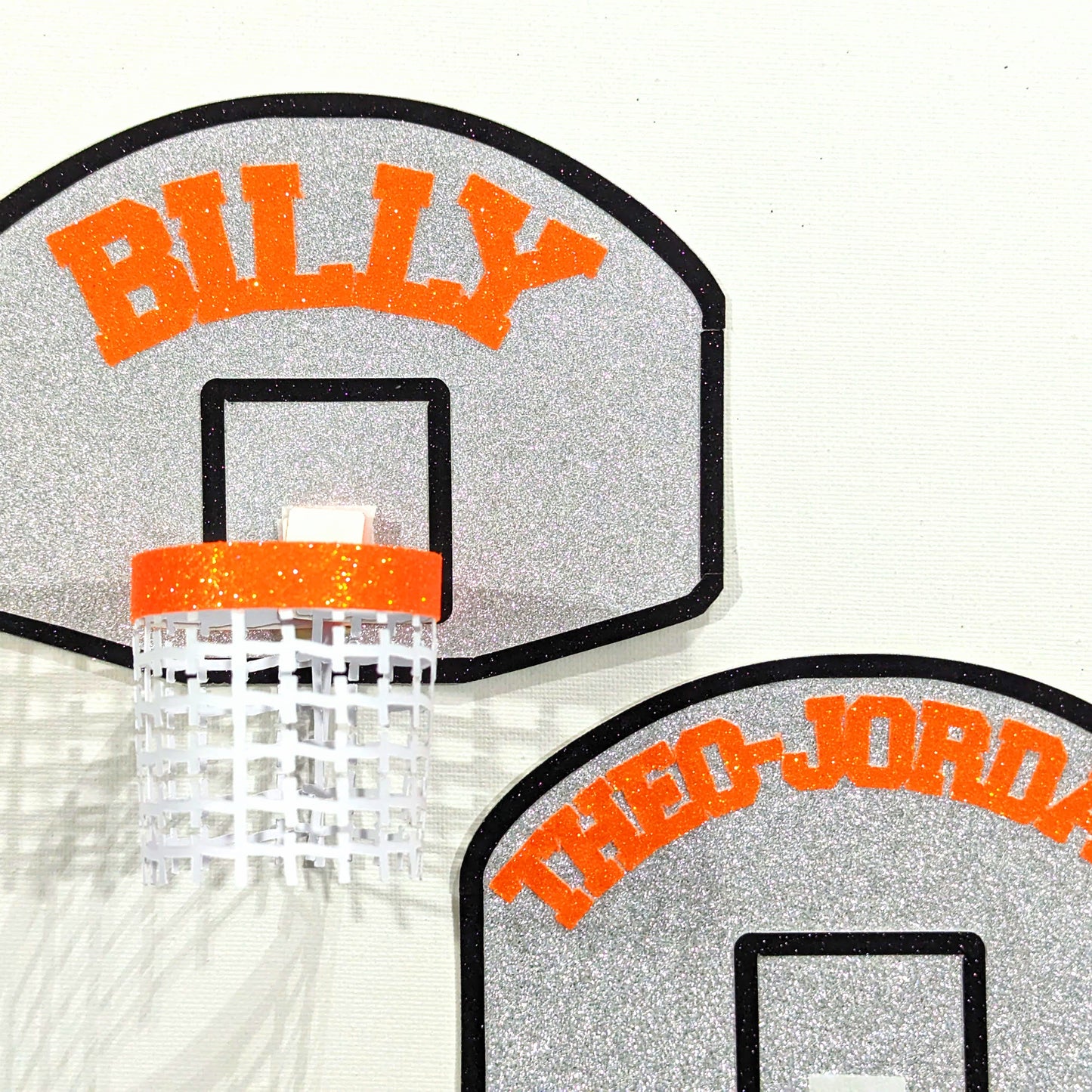 Basketball Themed 🏀 Cake Topper 3D Net & Ball Personalised Free Delivery