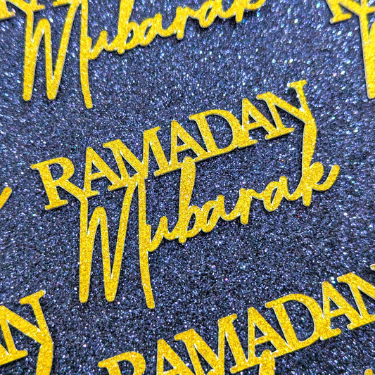 Ramadan Mubarak Cupcake Toppers Free Delivery Non Edible 12 Pack