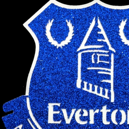 Everton Football Cake Topper Glitter Card Non Edible Free Delivery