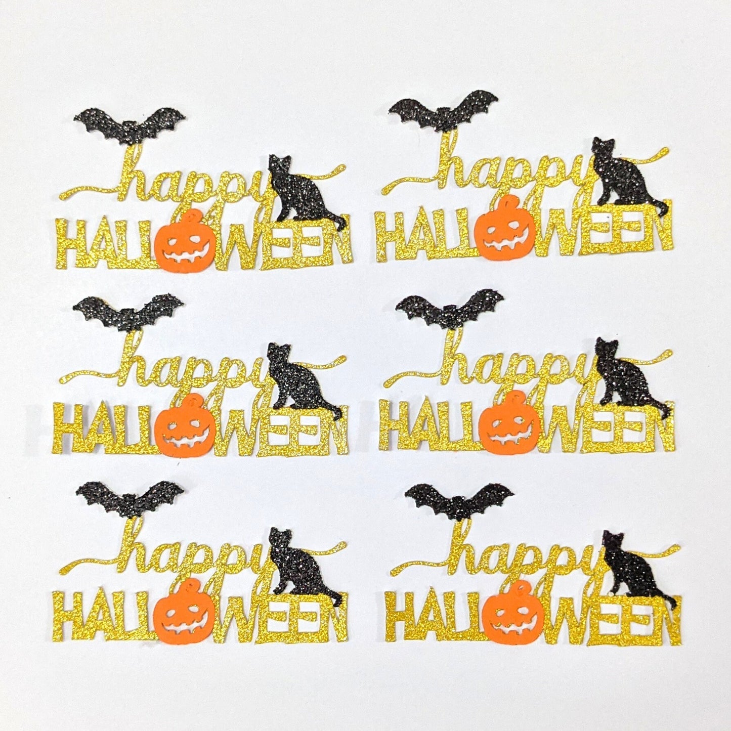 Halloween Themed Cupcake Toppers Gold Silver Free Delivery Non Edible