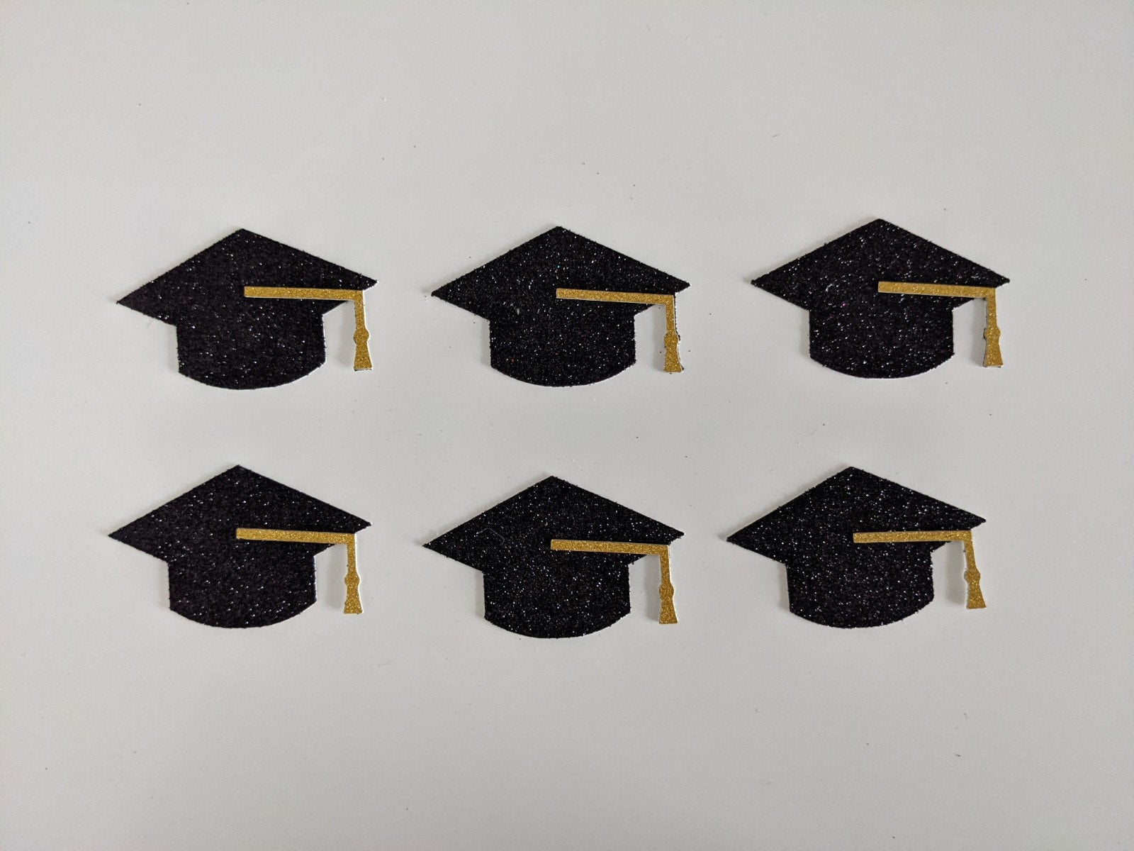 Graduation Congratulation Ceremony Hat and Scroll Cupcake Toppers Non Edible