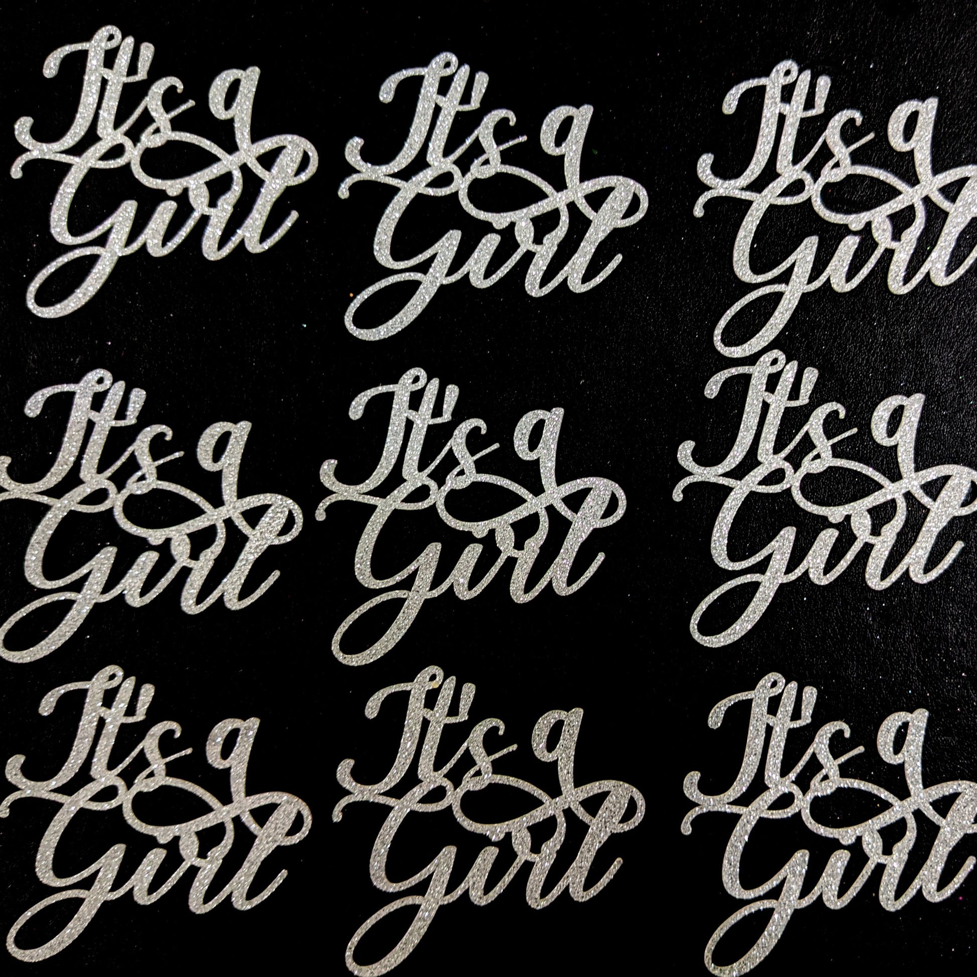 Its a Girl Its a Boy Cupcake Toppers in Gold and Silver