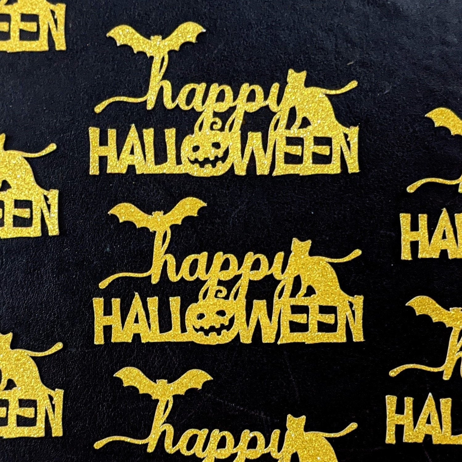 Halloween Themed Cupcake Toppers Gold Silver Free Delivery Non Edible