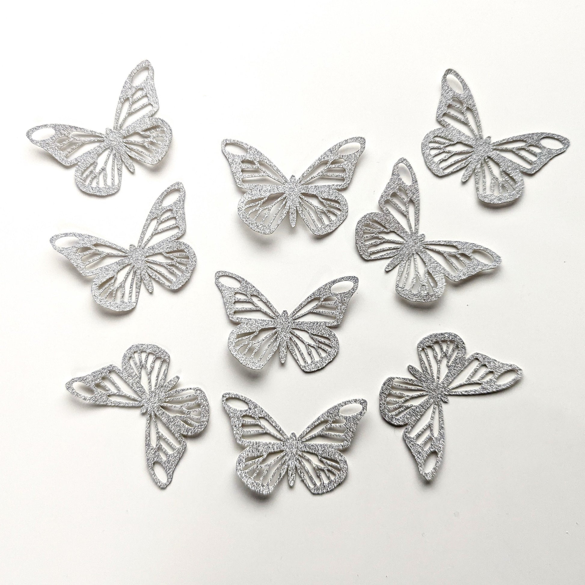 12 Pack Butterfly Cake / Butterfly Cupcake Toppers Gold & Silver Free Delivery