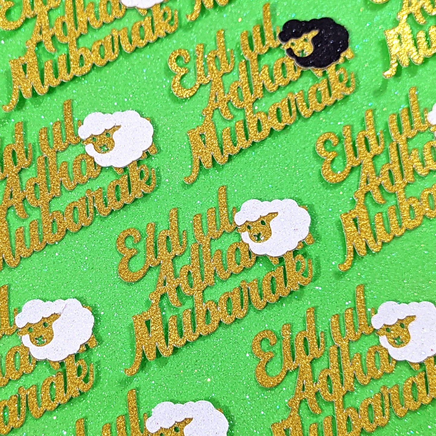 Eid Mubarak Cupcake Toppers Eid ul Adha Gold, Silver Free Delivery Non Edible