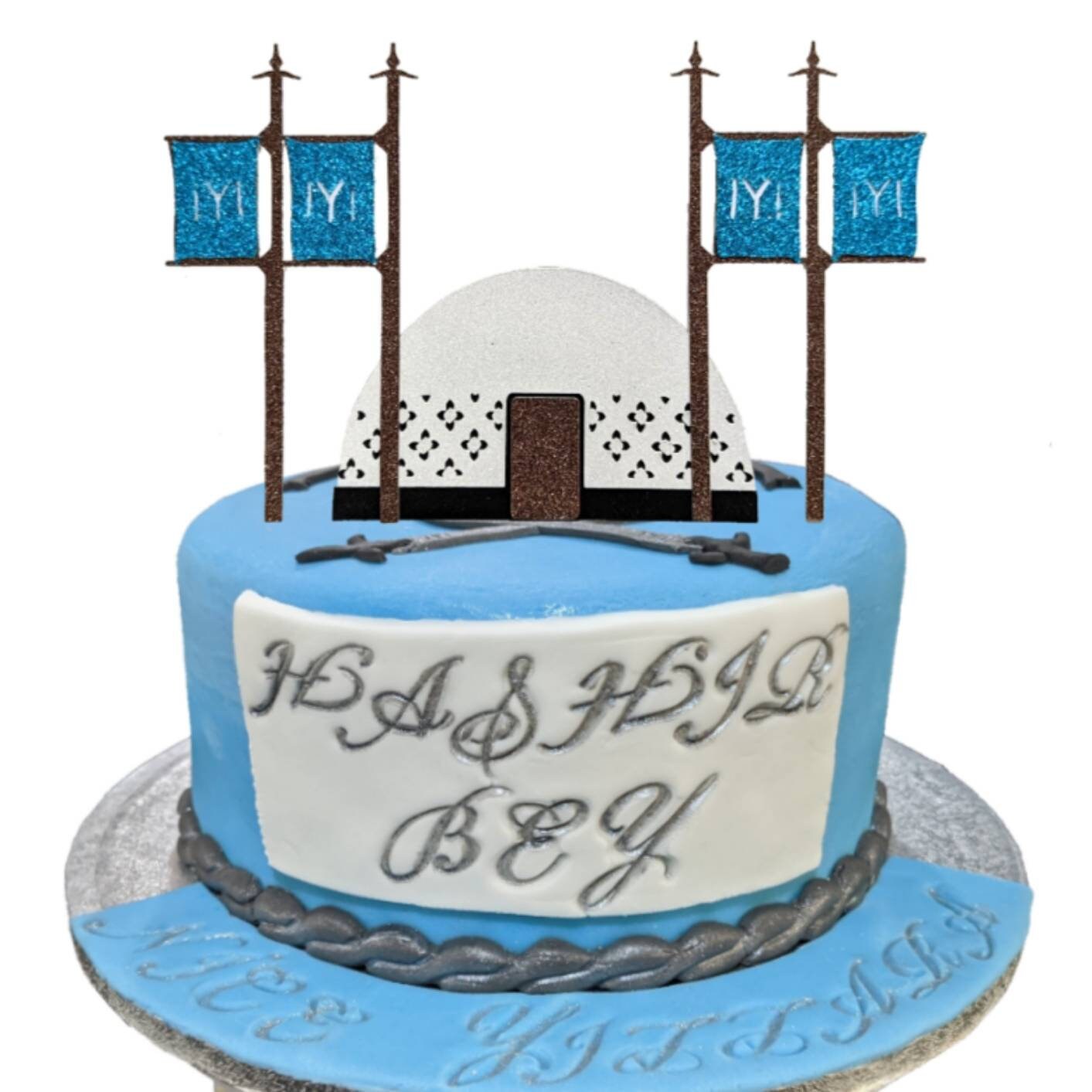 Ertugrul Cake Topper NEW Kayi Drillis IYI Tent, Flags Personalised Free Delivery