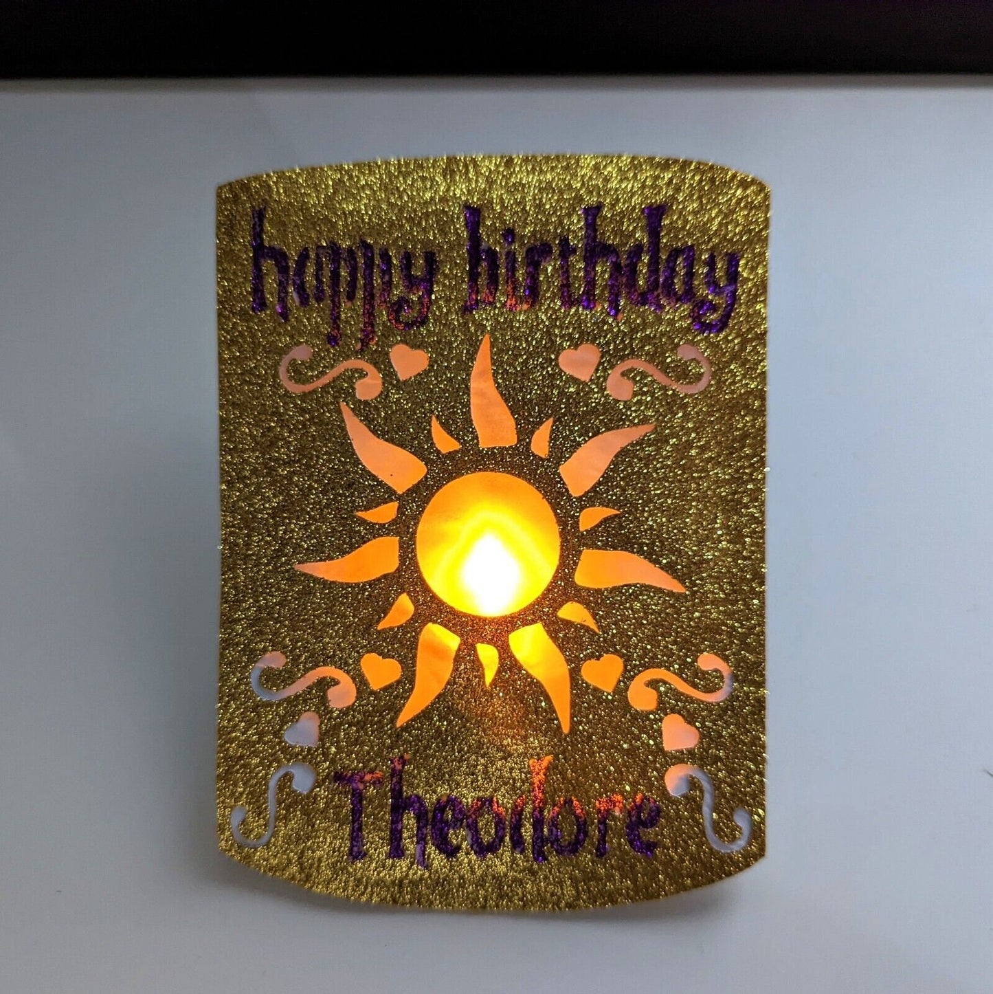 Tangled Lantern Cake Topper with Light Up LED Effect Free Delivery