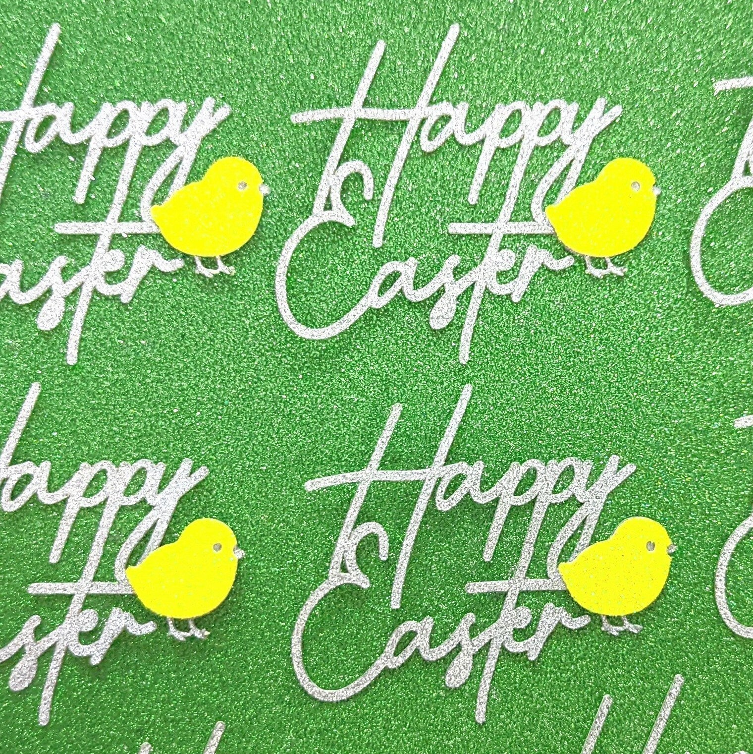 12 Happy Easter Cupcake Toppers with Adorable Chicks Free Delivery Non Edible