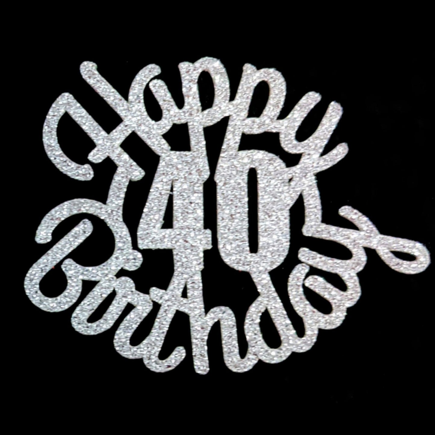 Happy Birthday Cupcake Toppers with Age in Gold & Silver Free Delivery